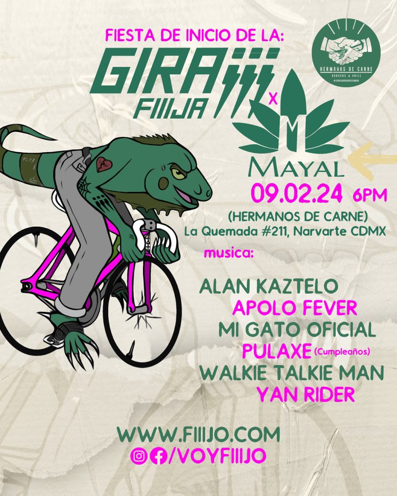 Fiesta Inicio Gira Fiiija GDL 2024 en CDMX